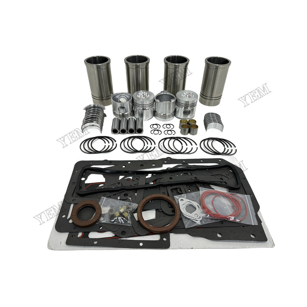 YEM Parts 4 pcs Overhaul Rebuild Kit With Gasket Set Bearing for Weichai ZH4100D Engine For Weichai
