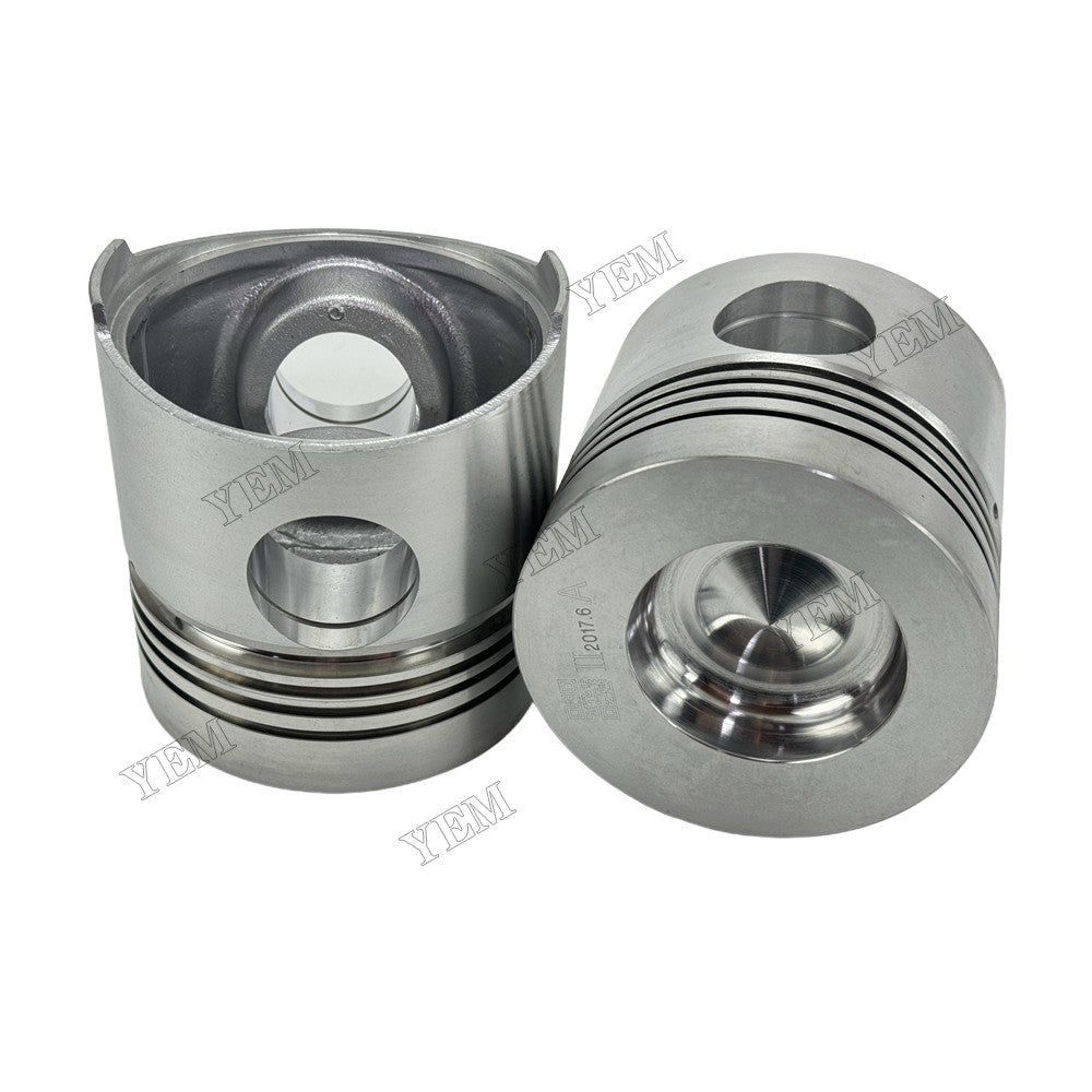 YEM Parts 4 pcs Piston with Pin and Circlips STD for Weichai ZH4100D Engine For Weichai