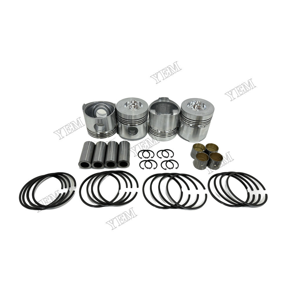 YEM Parts 4 pcs Piston With Rings Kit STD for Weichai ZH4100D Engine For Weichai