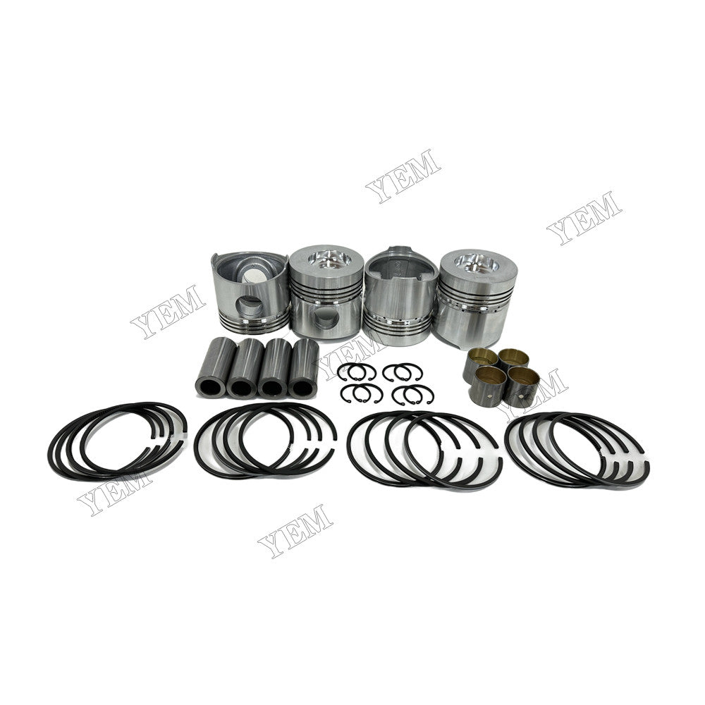 YEM Parts 4 pcs Piston With Rings Kit STD for Weichai ZH4100D Engine For Weichai