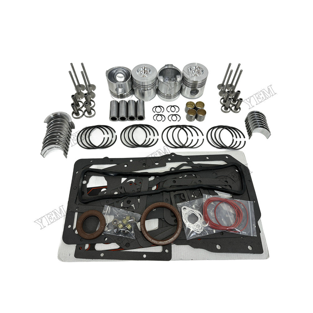 YEM Parts 4 pcs Overhaul Rebuild Kit Gasket Bearings Valve for Weichai ZH4100D Engine For Weichai