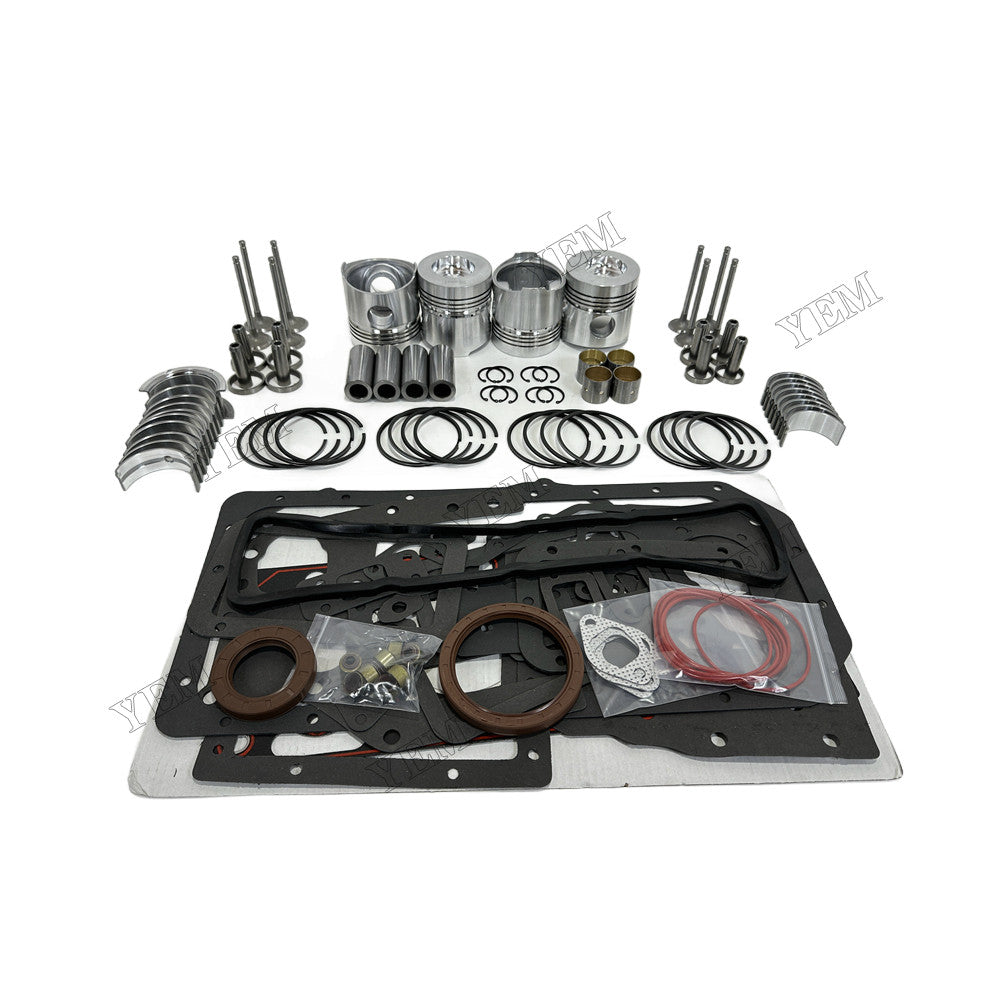 YEM Parts 4 pcs Overhaul Rebuild Kit Gasket Bearings Valve for Weichai ZH4100D Engine For Weichai