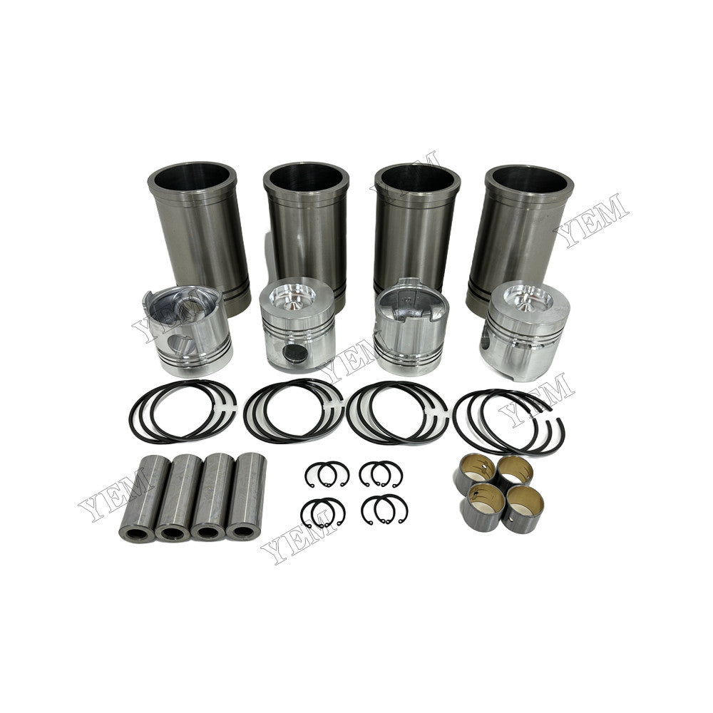 YEM Parts 4 pcs Cylinder Liner Kit for Weichai ZH4102Y4-1 Engine