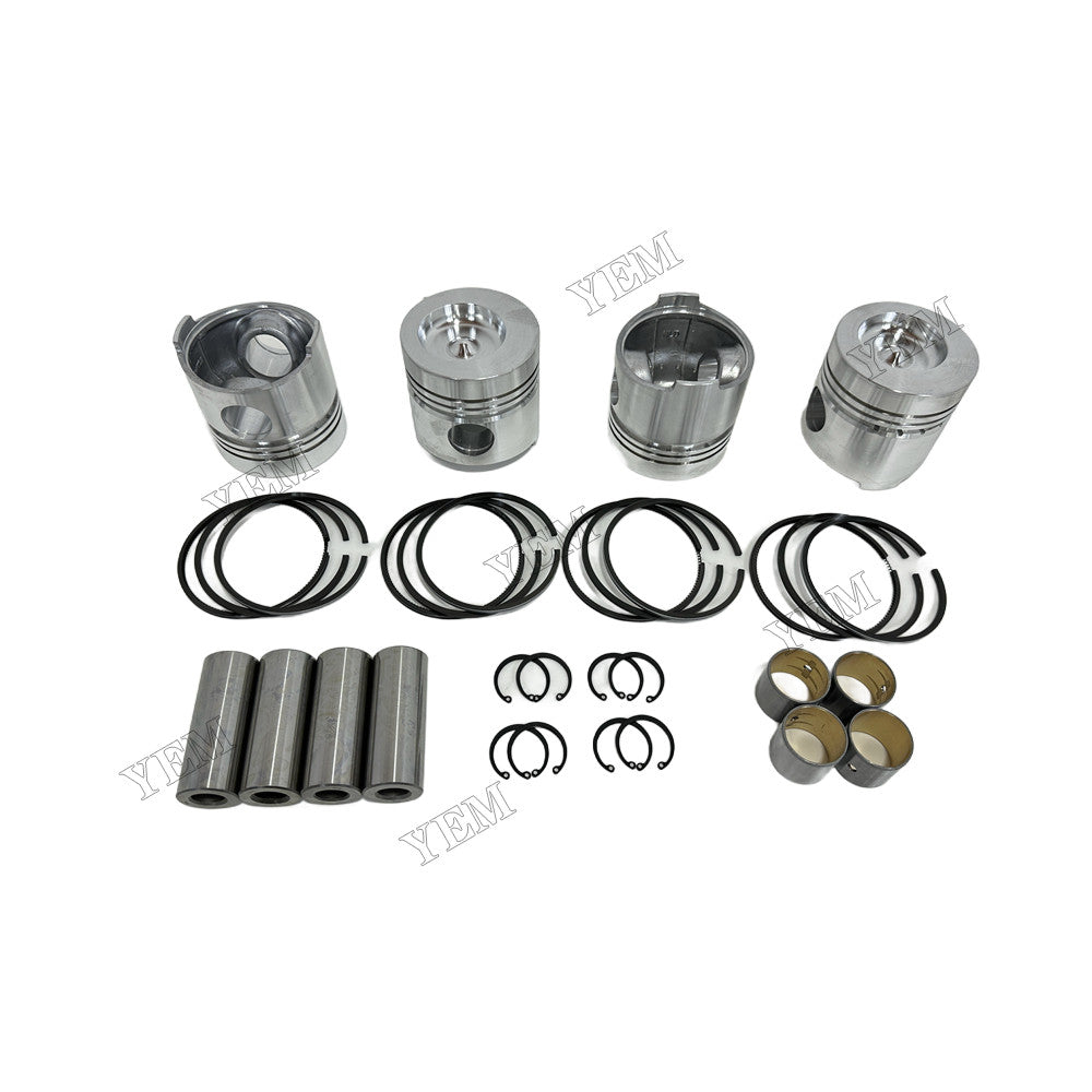 YEM Parts 4 pcs Piston With Rings Kit STD for Weichai ZH4102Y4-1 Engine For Weichai