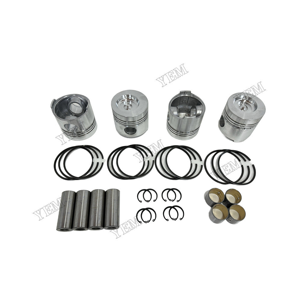 YEM Parts 4 pcs Piston With Rings Kit STD for Weichai ZH4102Y4-1 Engine For Weichai