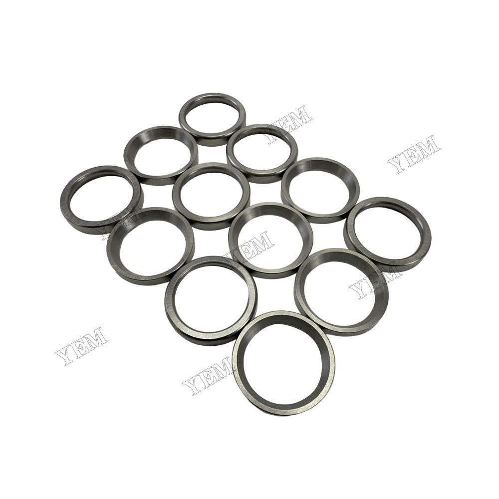 YEM Parts 12 pcs Exhaust Valve Seat for John Deere 6068 Engine For John Deere
