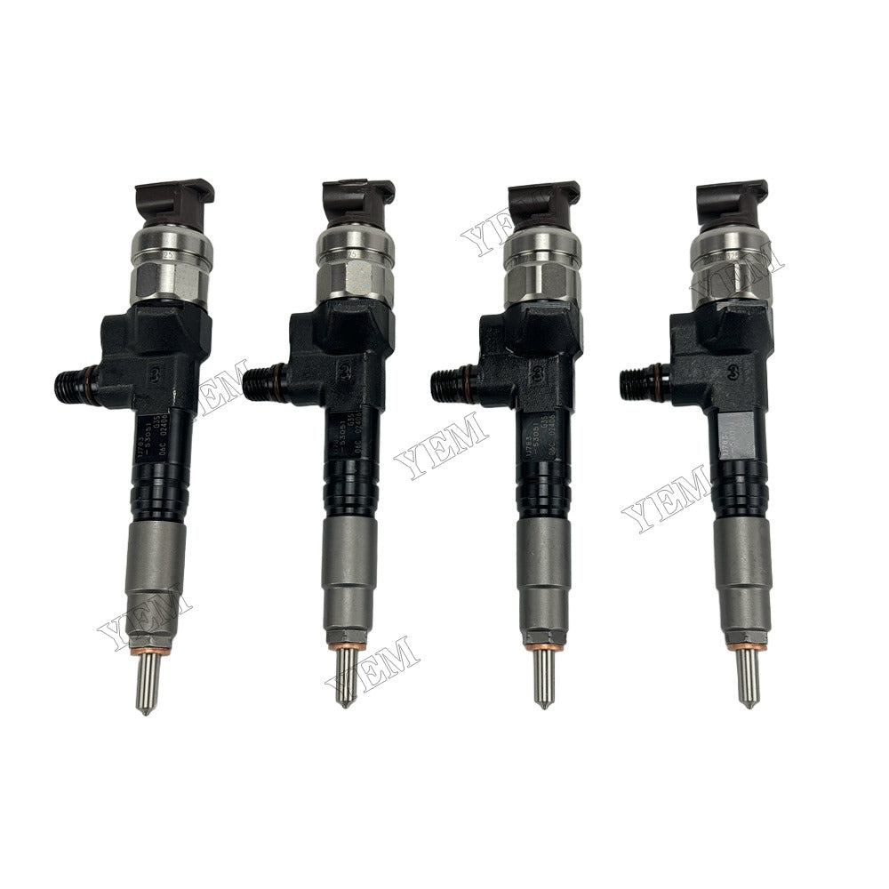 YEM Parts 4 pcs Injector 1J783-53051 for Kubota V3307 Engine