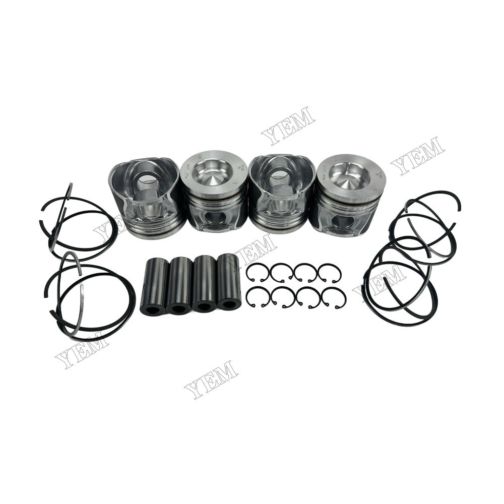 YEM Parts 4 pcs Piston With Rings Kit STD 41794600 for Deutz TD2.9L4 Engine For Deutz