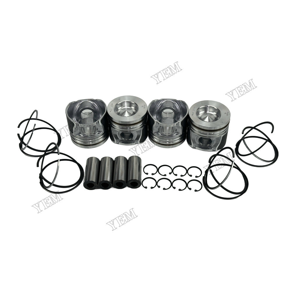 YEM Parts 4 pcs Piston With Rings Kit STD 41794600 for Deutz TD2.9L4 Engine For Deutz