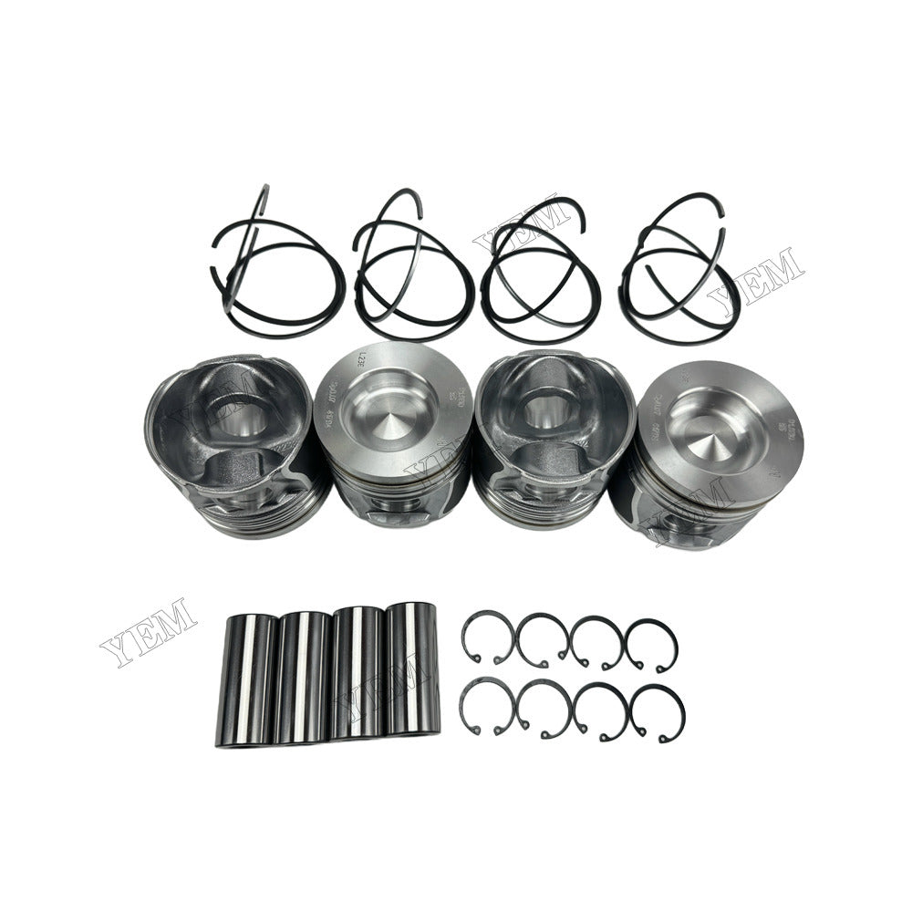 YEM Parts 4 pcs Piston With Rings Kit STD 41794600 for Deutz TD2.9L4 Engine For Deutz