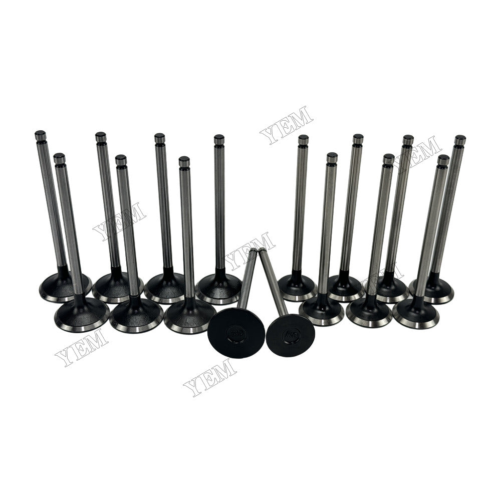 YEM Parts 4 pcs Intake and Exhaust Valve for Toyota 1KD Engine