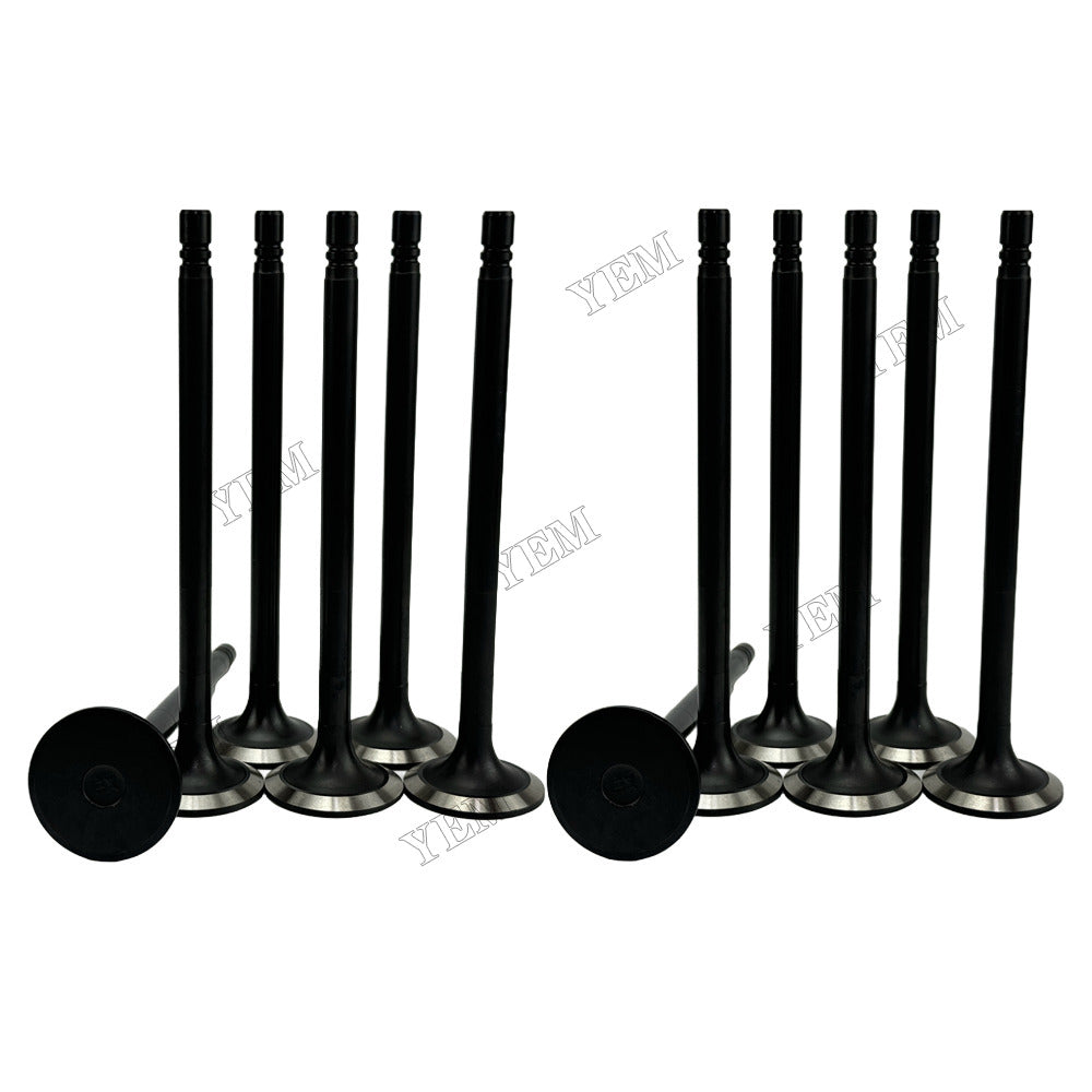 YEM Parts 12 pcs Exhaust Valve 6610-41-4210 for Cummins NH220 Engine