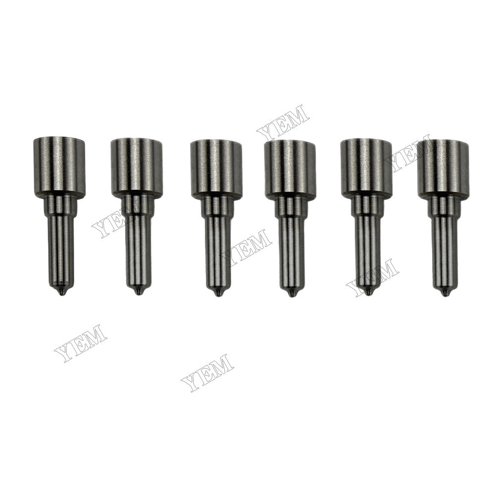 YEM Parts 6 pcs Injection Nozzle DLLA145P2150 0433172150 for Cummins QSB6.7 Engine For Cummins