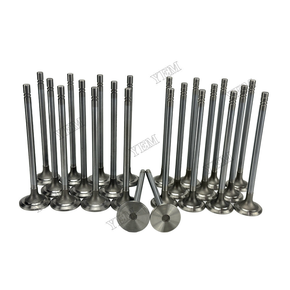 YEM Parts 6 pcs Intake and Exhaust Valve 115-2368 108-5902 for Caterpillar 3406 Engine For Caterpillar