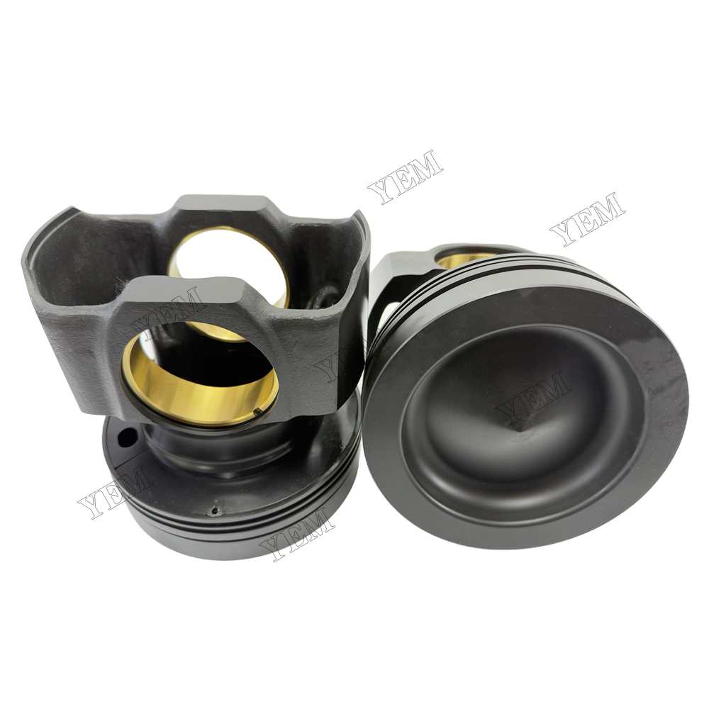 YEM Parts 8 pcs Piston with Pin and Circlips STD 299-5204 for Caterpillar 3516 Engine For Caterpillar