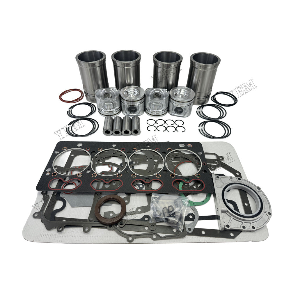YEM Parts 4 pcs Overhaul Kit With Gasket Set for Yuchai YCD4M20T-98 Engine