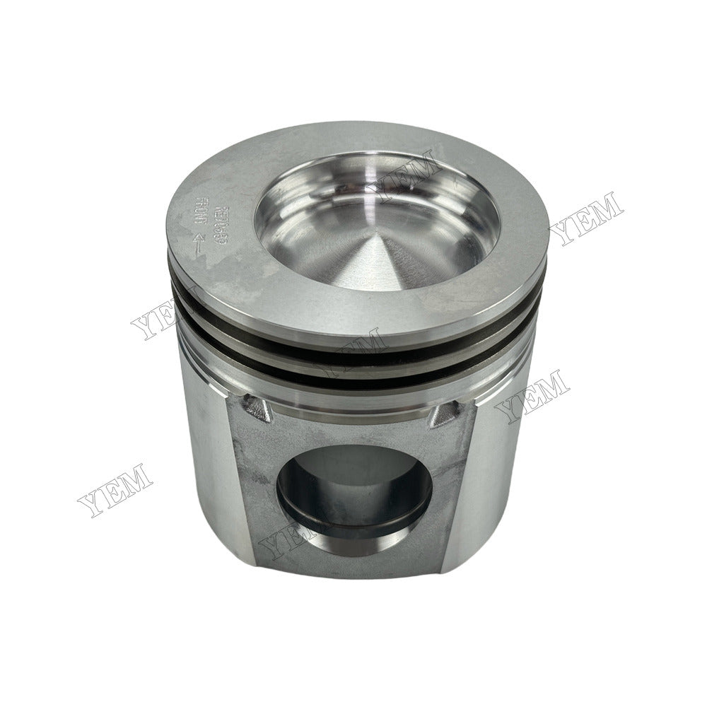 YEM Parts 6 pcs Piston with Pin and Circlips STD RE70689 for John Deere 6081 Engine For John Deere