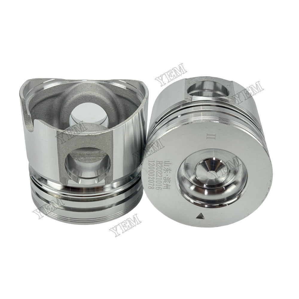 YEM Parts 4 pcs Piston with Pin and Circlips STD for Laid 4L22B Engine For Laid