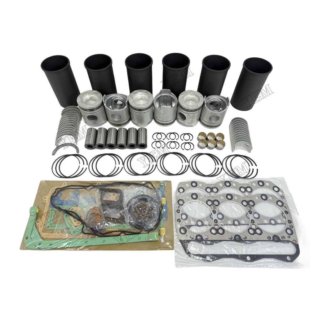 YEM Parts 6D40 Overhaul Rebuild Kit With Gasket Set Bearing for Mitsubishi