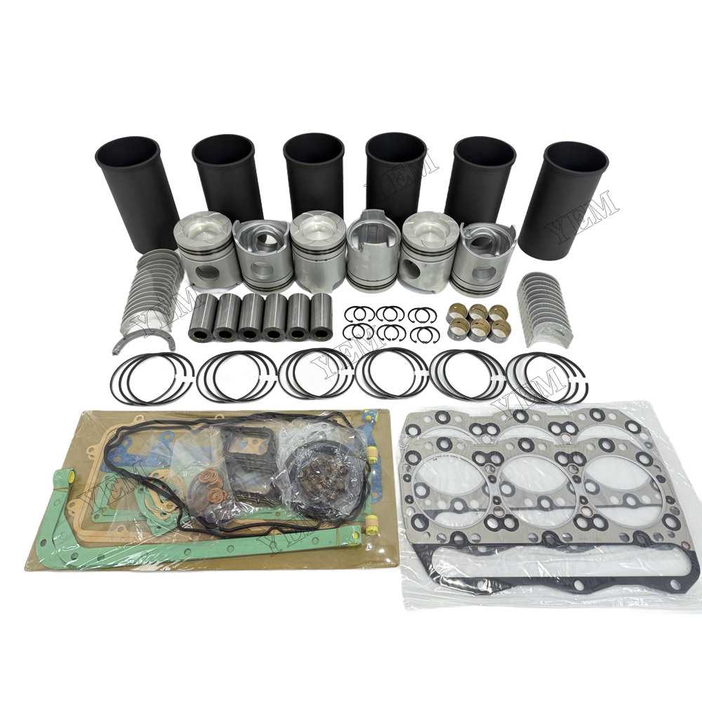 YEM Parts 6D40 Overhaul Rebuild Kit With Gasket Set Bearing for Mitsubishi For Mitsubishi