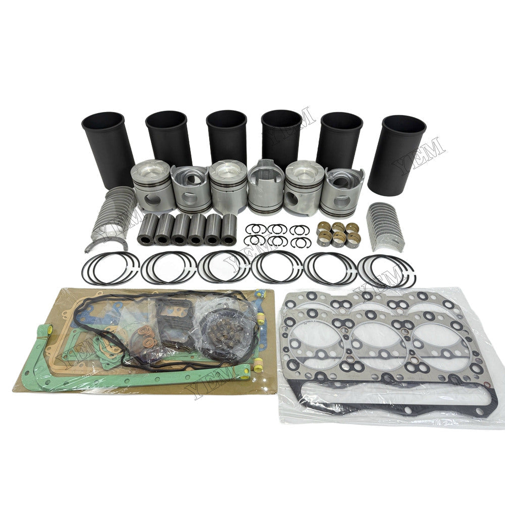 YEM Parts 6D40 Overhaul Rebuild Kit With Gasket Set Bearing for Mitsubishi For Mitsubishi