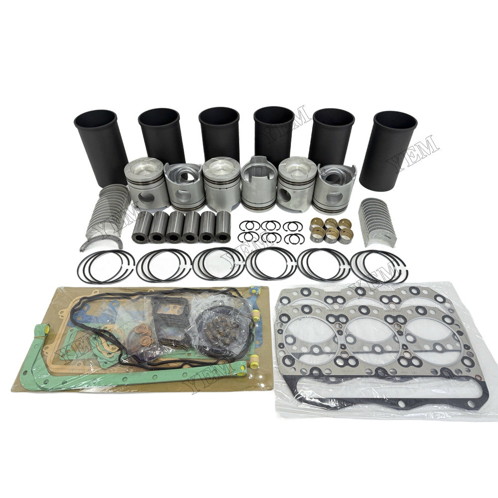 YEM Parts 6D40 Overhaul Rebuild Kit With Gasket Set Bearing for Mitsubishi For Mitsubishi