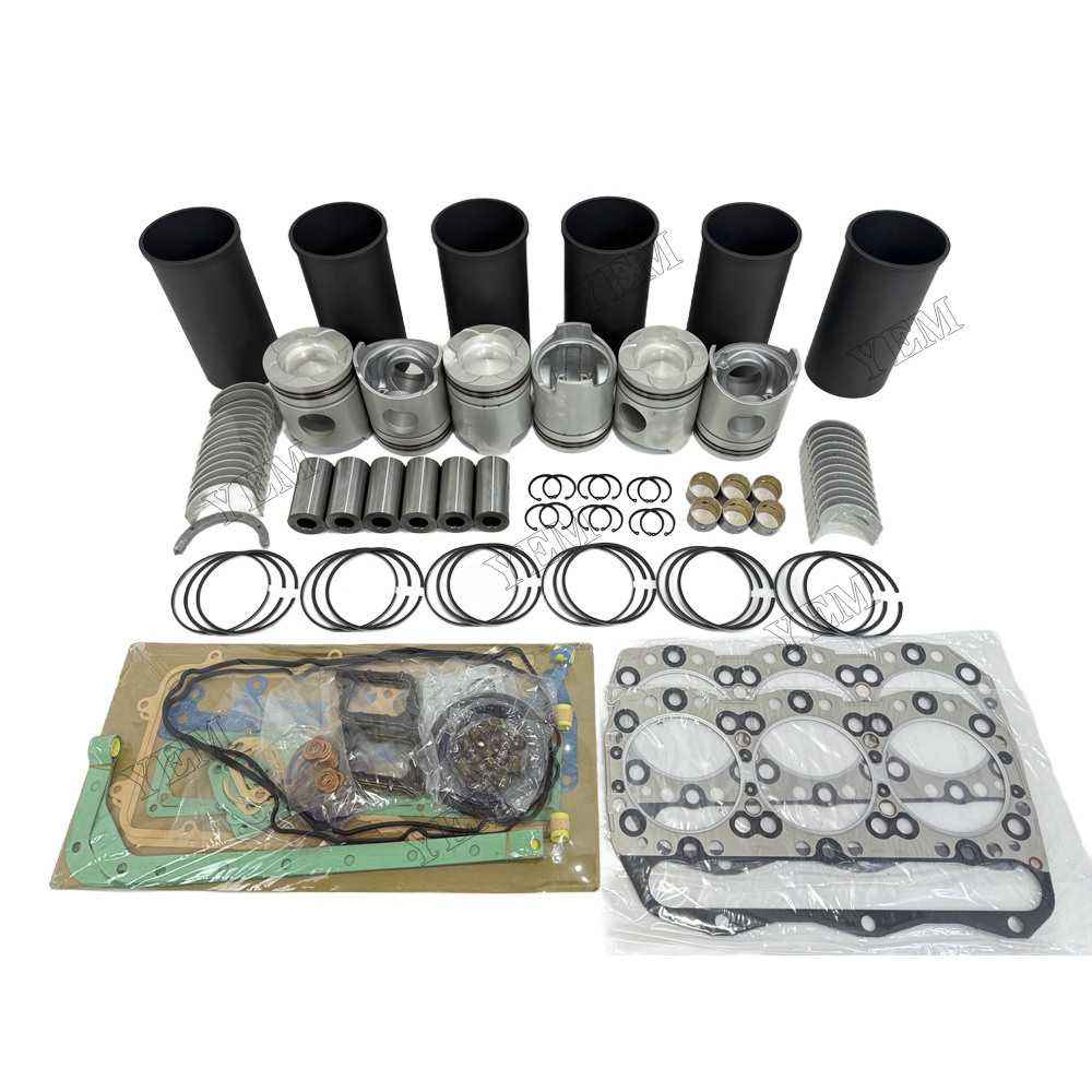 YEM Parts 6D40 Overhaul Rebuild Kit With Gasket Set Bearing for Mitsubishi For Mitsubishi