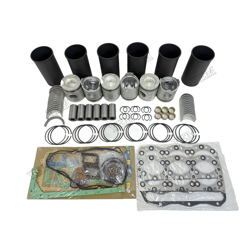 YEM Parts 6D40 Overhaul Rebuild Kit With Gasket Set Bearing for Mitsubishi For Mitsubishi