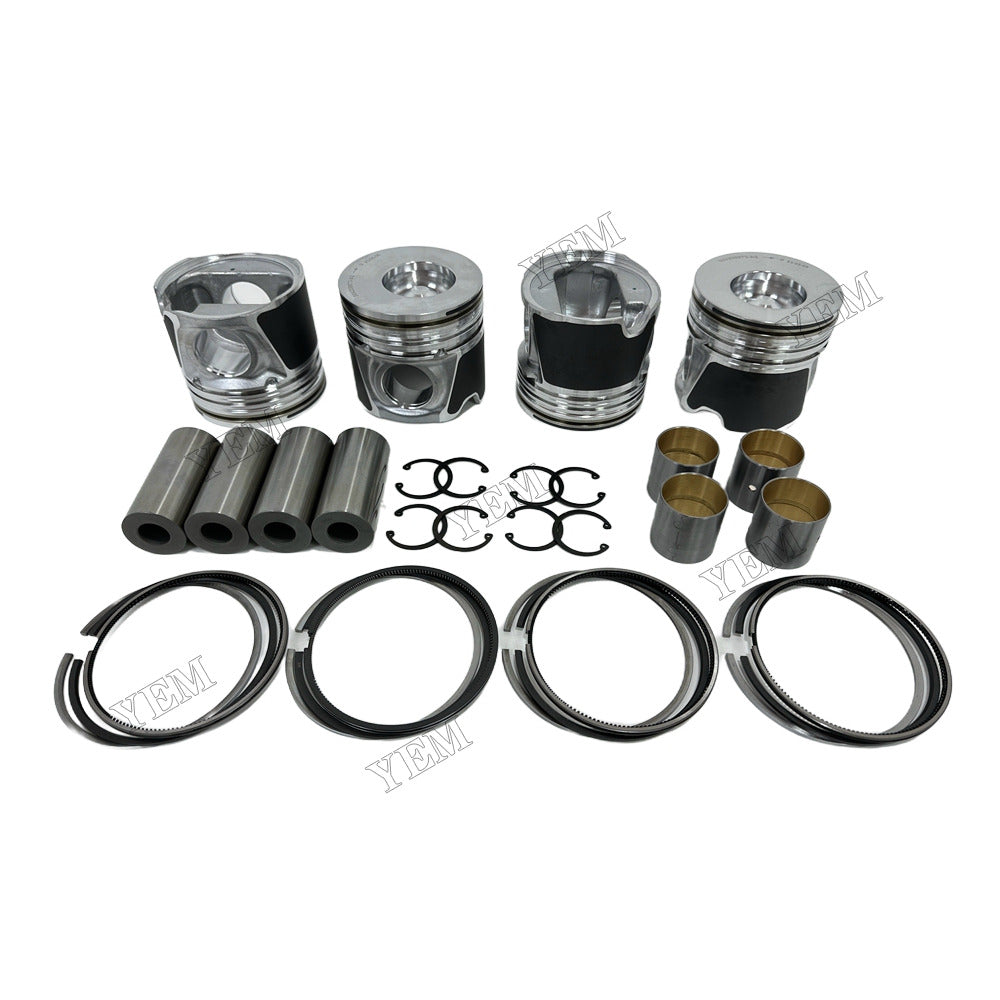 YEM Parts 4D104 Piston & Piston Ring Set 2855531 for Komatsu Excavator ED1958 SK1708