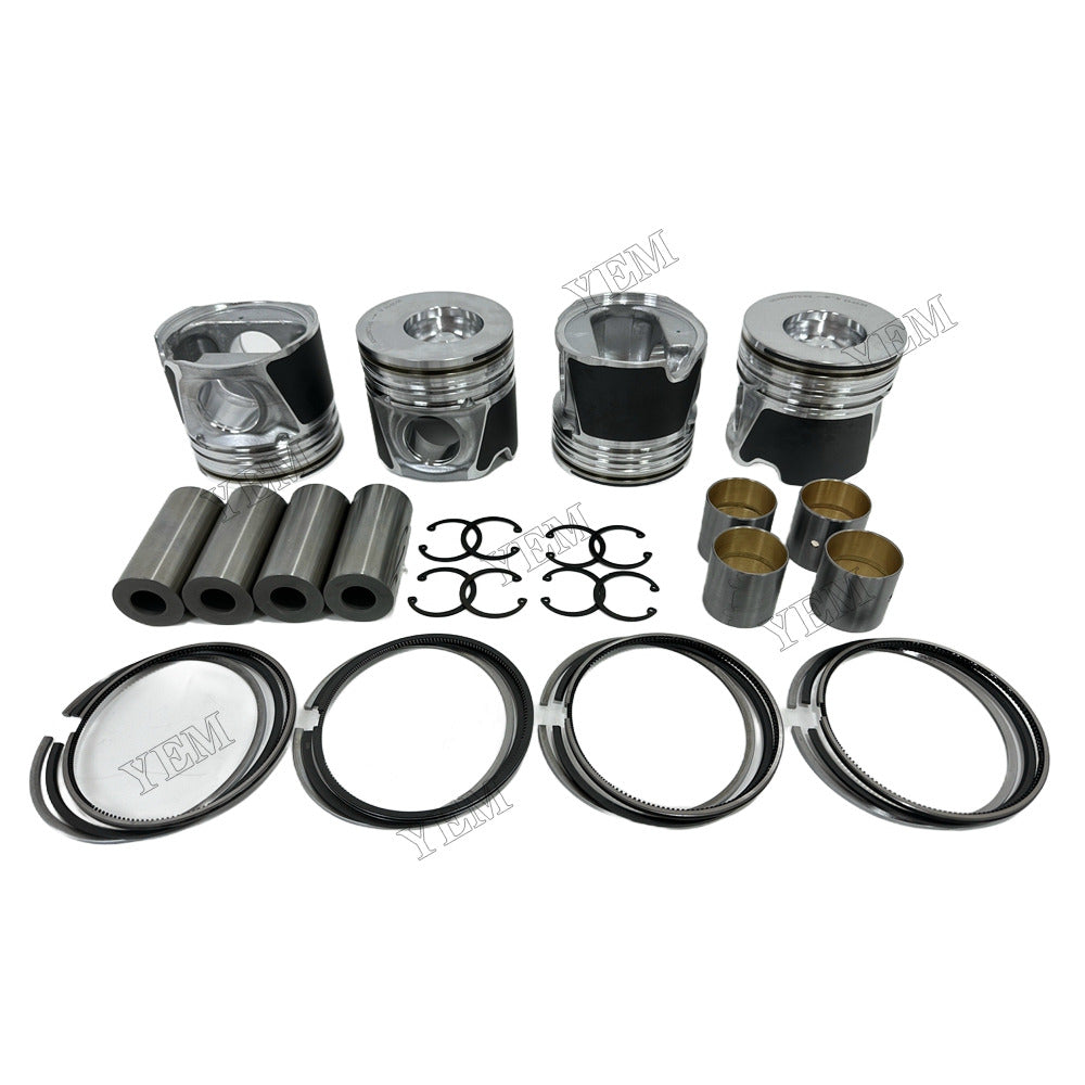 YEM Parts 4D104 Piston & Piston Ring Set 2855531 for Komatsu Excavator ED1958 SK1708 For Komatsu