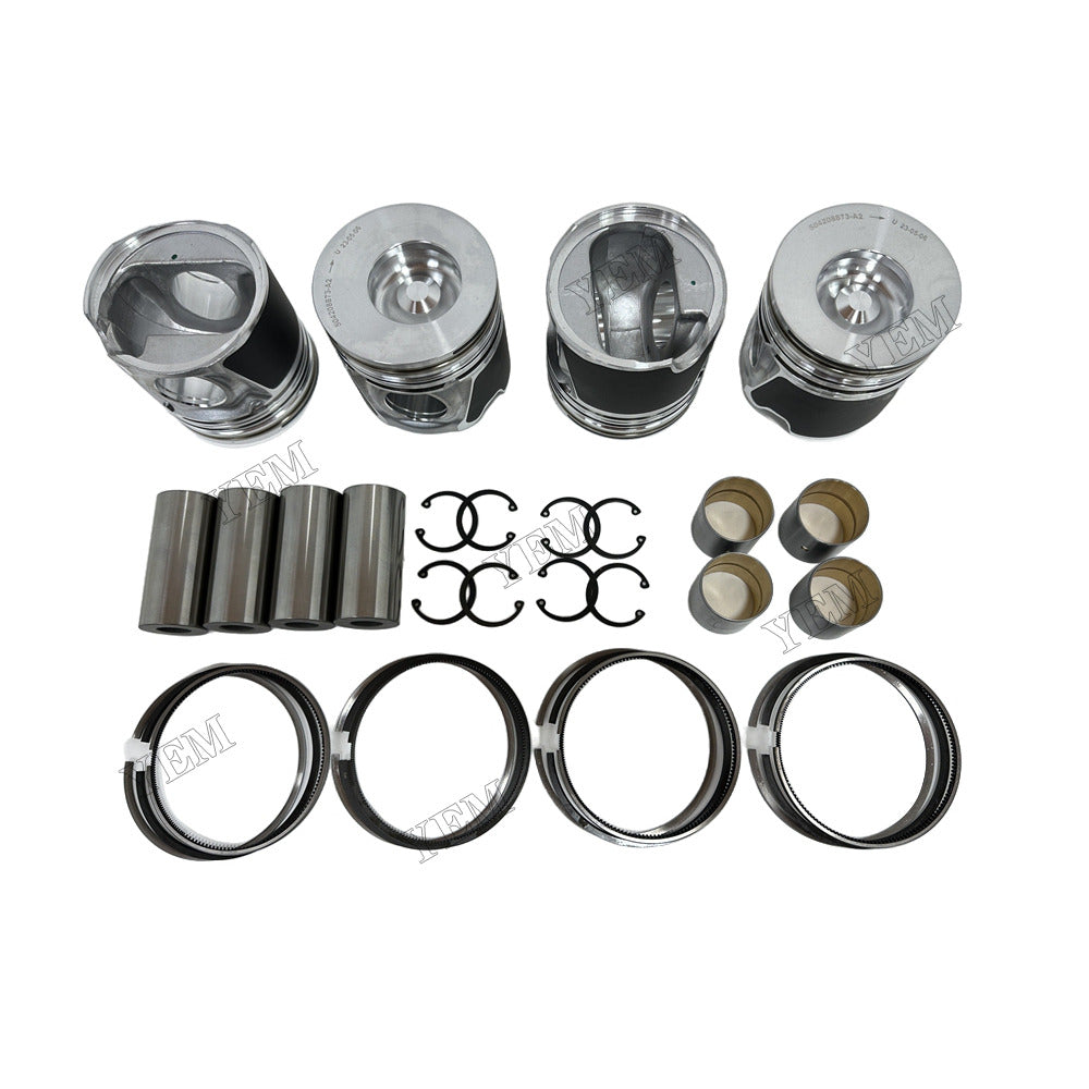 YEM Parts 4D104 Piston & Piston Ring Set 2855531 for Komatsu Excavator ED1958 SK1708 For Komatsu