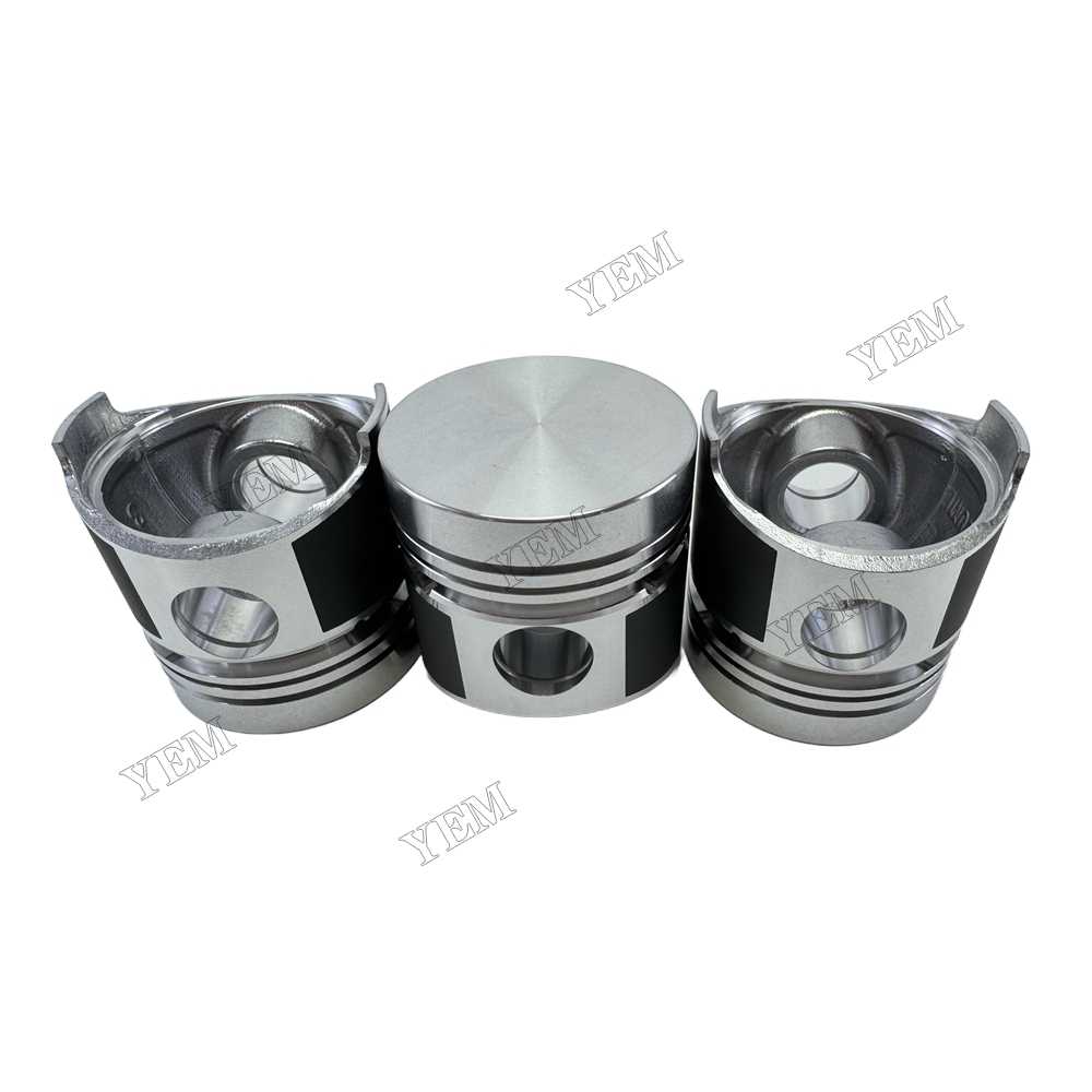 YEM Parts D650 Piston + Pin Clip 15281-21110 for Kubota Tractor B6100DP B6100EP B6100HSTD B6100HSTE For Kubota