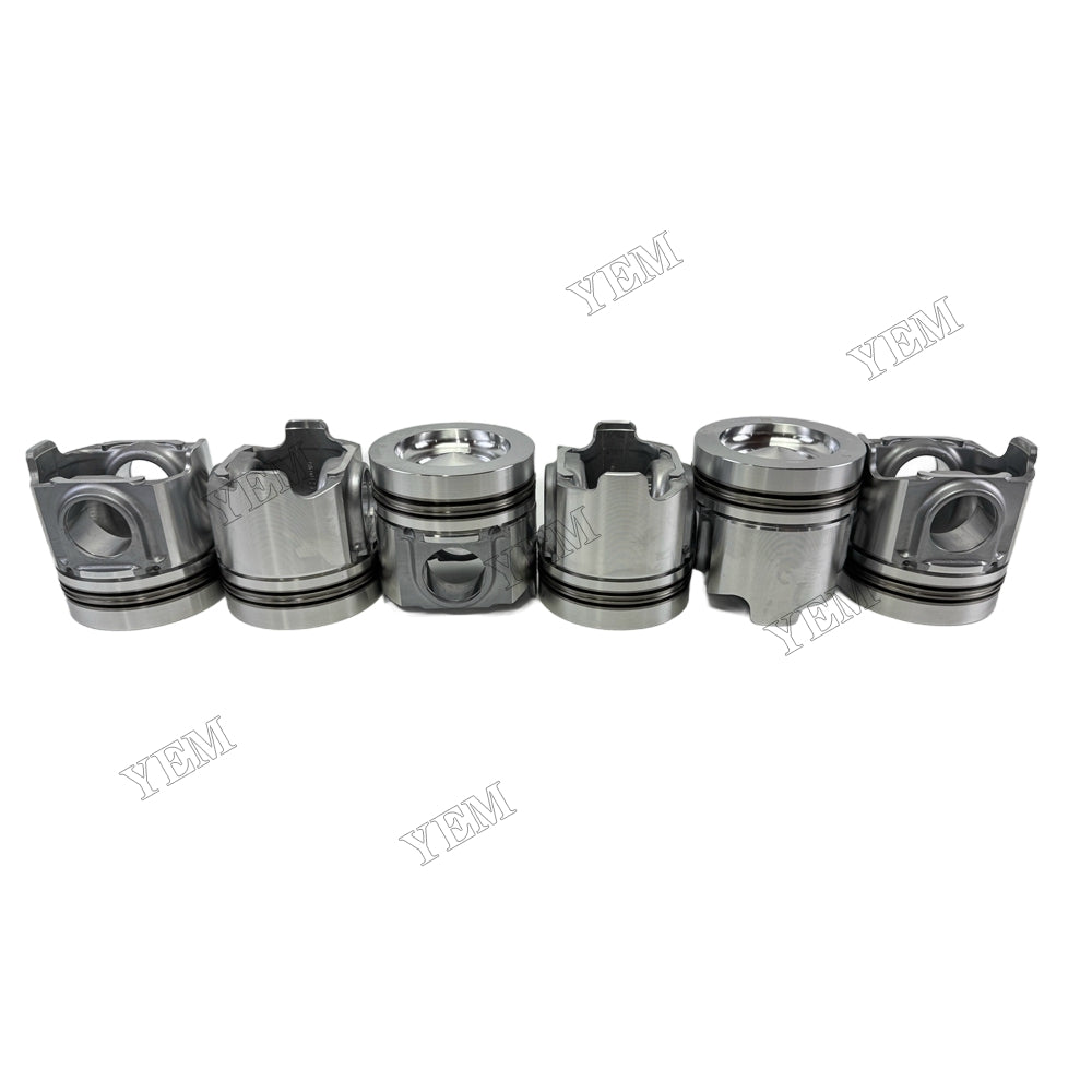 YEM Parts 3412 Piston + Pin Clip 2W-0865 9Y-7212 for Cat Wheel Loader 988B 988F 990 992C 992D For Caterpillar