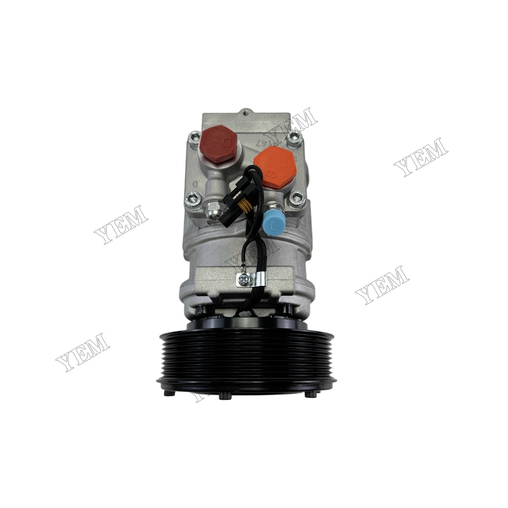 YEM Parts Air Compressor 12V 447100-2389 447200-4934 RE46609 447100-2381 for John Deere Skid Steer Loader 280 5410 5310N 848HTJ