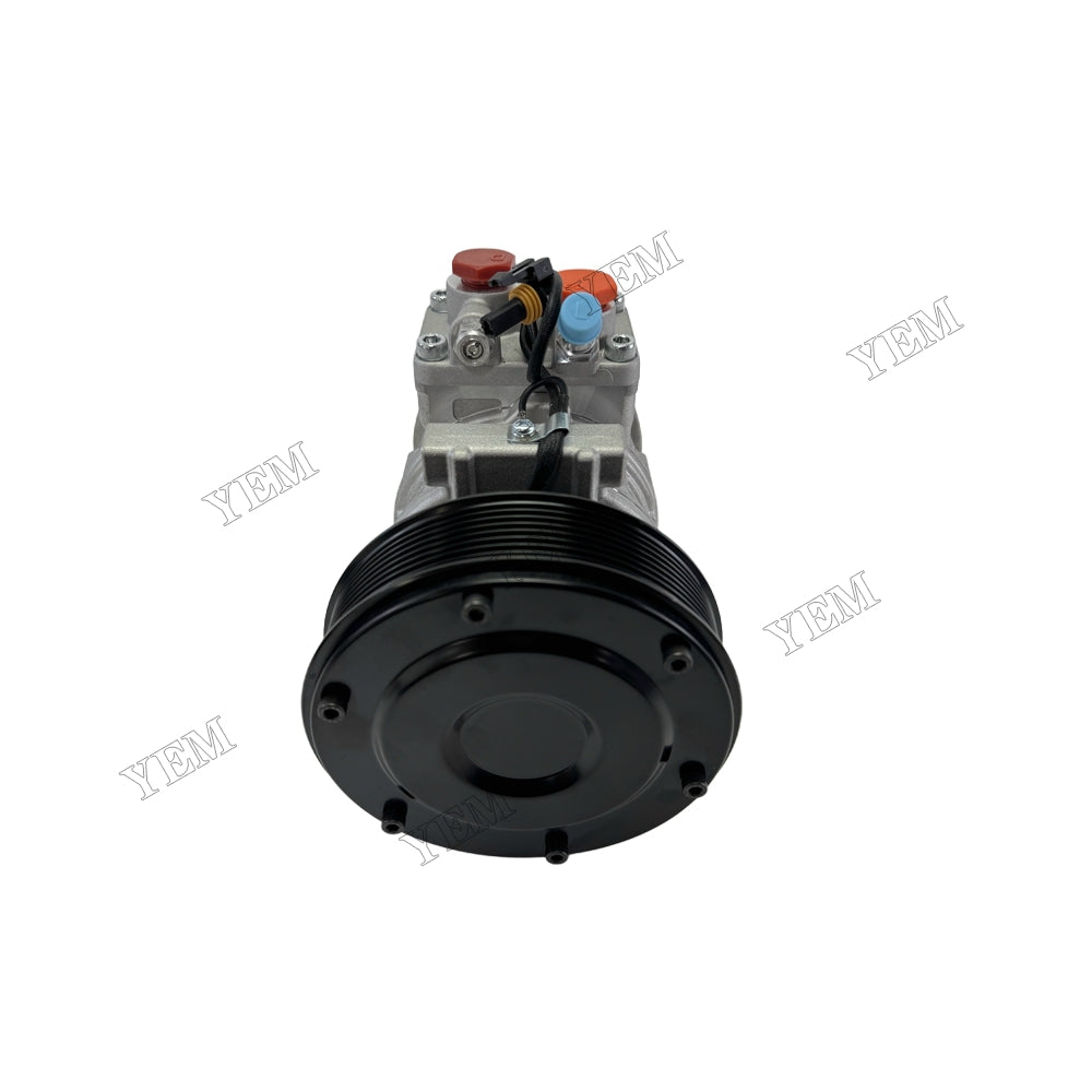 YEM Parts Air Compressor 12V 447100-2389 447200-4934 RE46609 447100-2381 for John Deere Skid Steer Loader 280 5410 5310N 848HTJ For John Deere