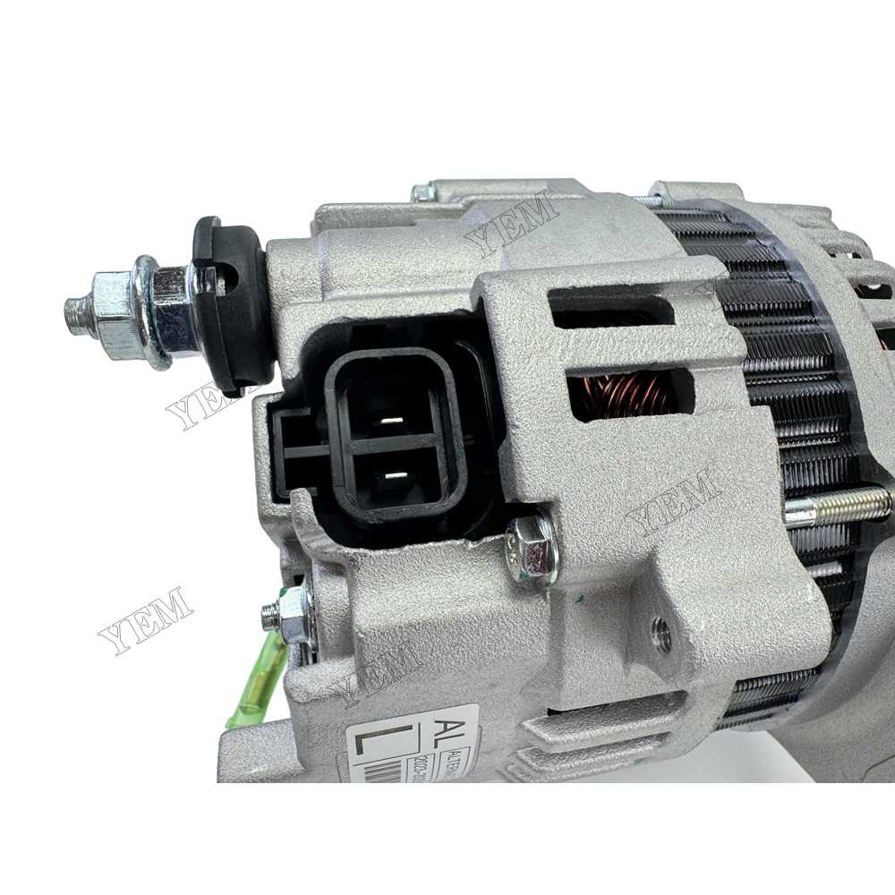 YEM Parts 4TNV88 Alternator 12V 80A 123910-77210 for Yanmar Excavator PC110R PC80MR PC95R Wheel Loader WA115 WA90 WA953 For Yanmar