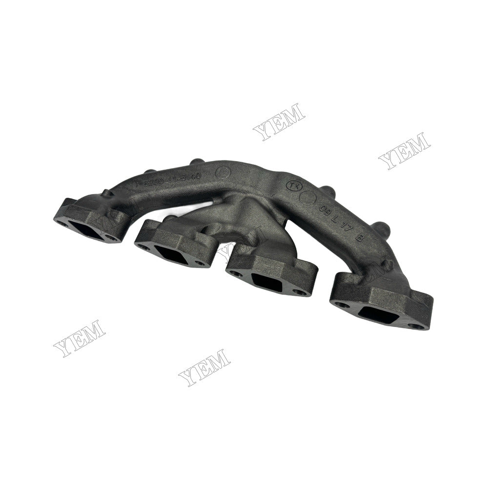 YEM Parts Exhaust Manifold 6205-11-5140 for Komatsu Excavator PC88MR6 PW98MR6 PC130F7 PC1307 Wheel Loader WA806 For Komatsu
