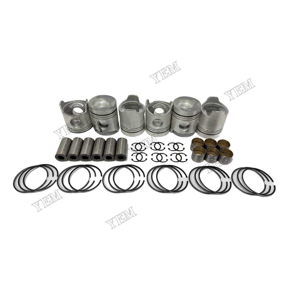 YEM Parts Piston and Rings for Mitsubishi 6D20 Diesel Engine Spare Parts