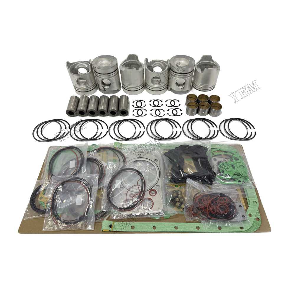 YEM Parts Piston and Rings With Gasket Set for Mitsubishi 6D20 Diesel Engine Spare Parts