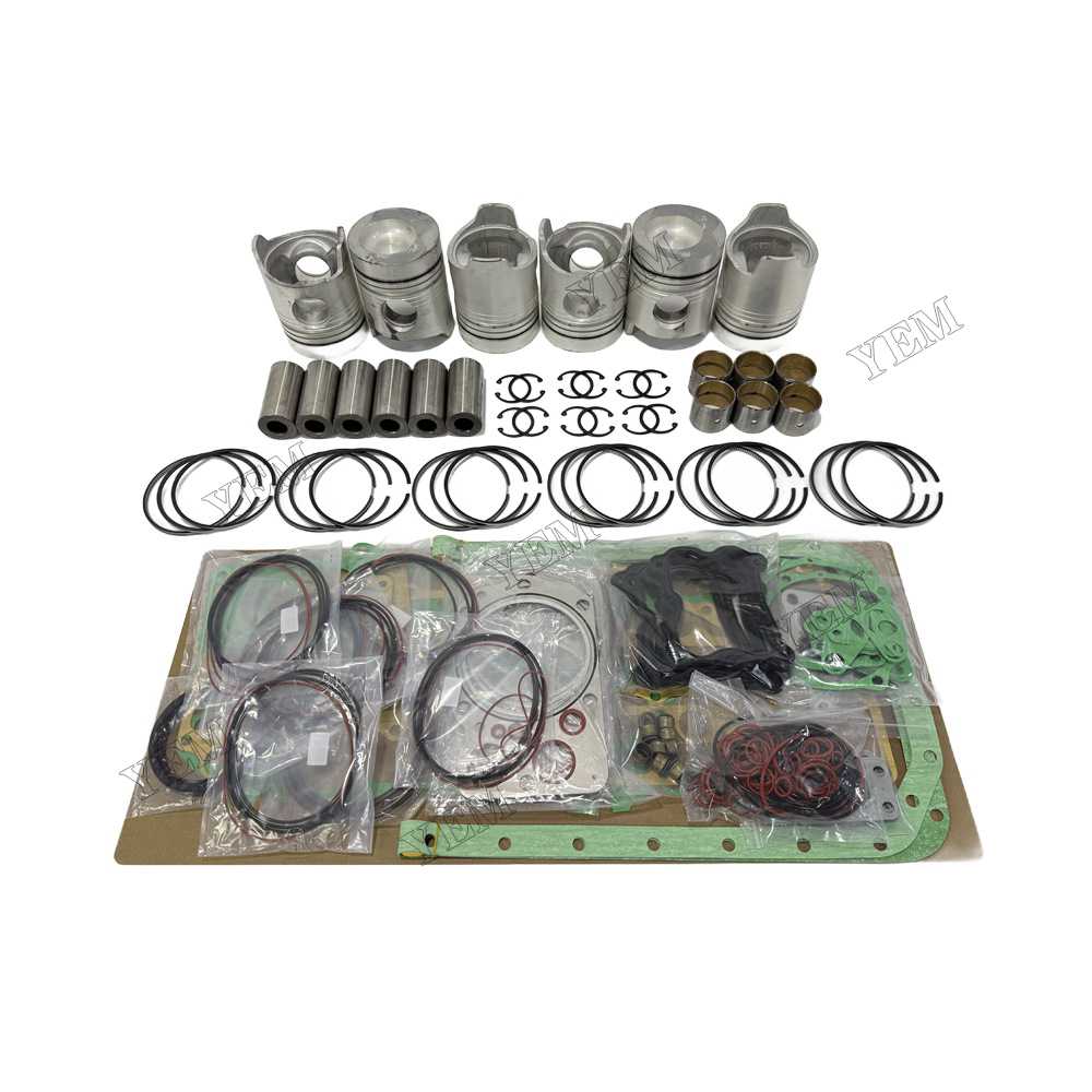 YEM Parts Piston and Rings With Gasket Set for Mitsubishi 6D20 Diesel Engine Spare Parts For Mitsubishi