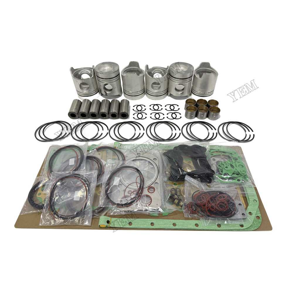 YEM Parts Piston and Rings With Gasket Set for Mitsubishi 6D20 Diesel Engine Spare Parts For Mitsubishi