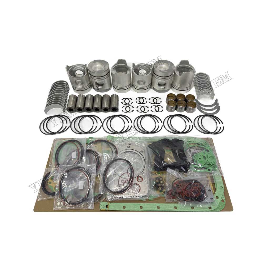 YEM Parts Piston and Rings With Gasket Set With Bearing Set for Mitsubishi 6D20 Spare