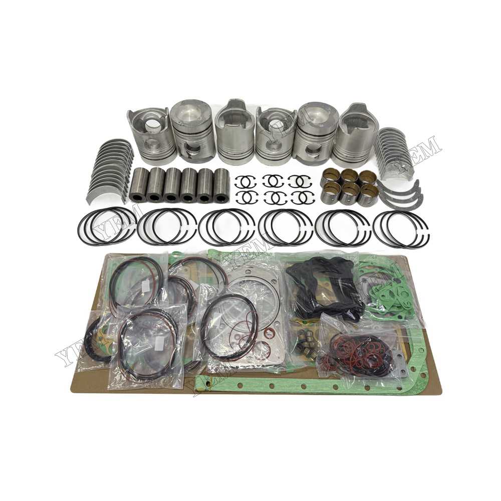 YEM Parts Piston and Rings With Gasket Set With Bearing Set for Mitsubishi 6D20 Spare