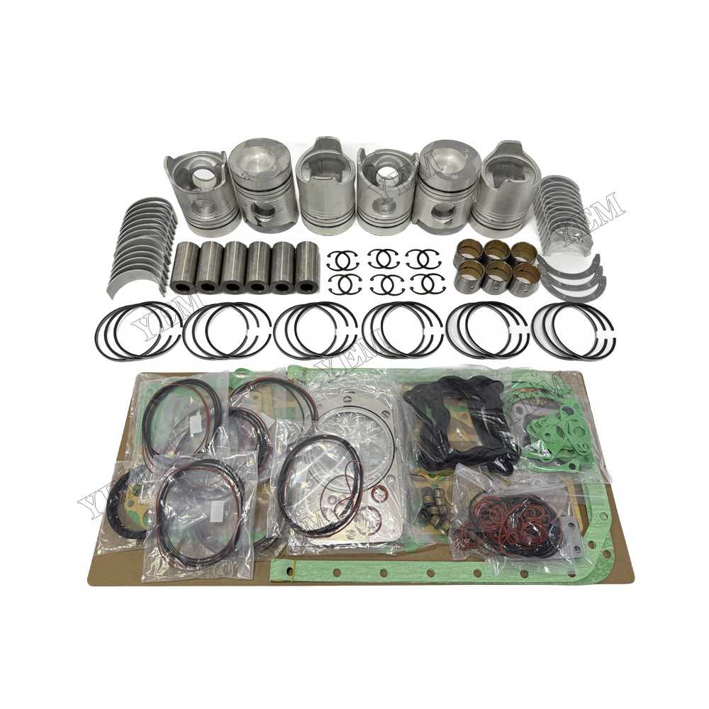 YEM Parts Piston and Rings With Gasket Set With Bearing Set for Mitsubishi 6D20 Spare