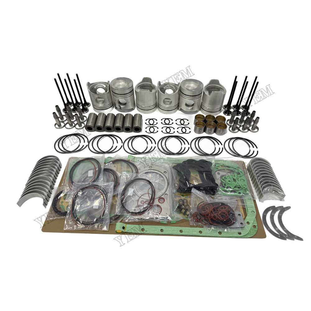 YEM Parts 6D20 Piston Kit With Gasket Set With Bearing Set With Valves for Mitsubishi 6D20