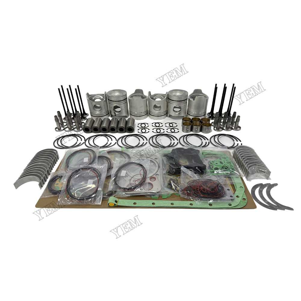 YEM Parts 6D20 Piston Kit With Gasket Set With Bearing Set With Valves for Mitsubishi 6D20 For Mitsubishi