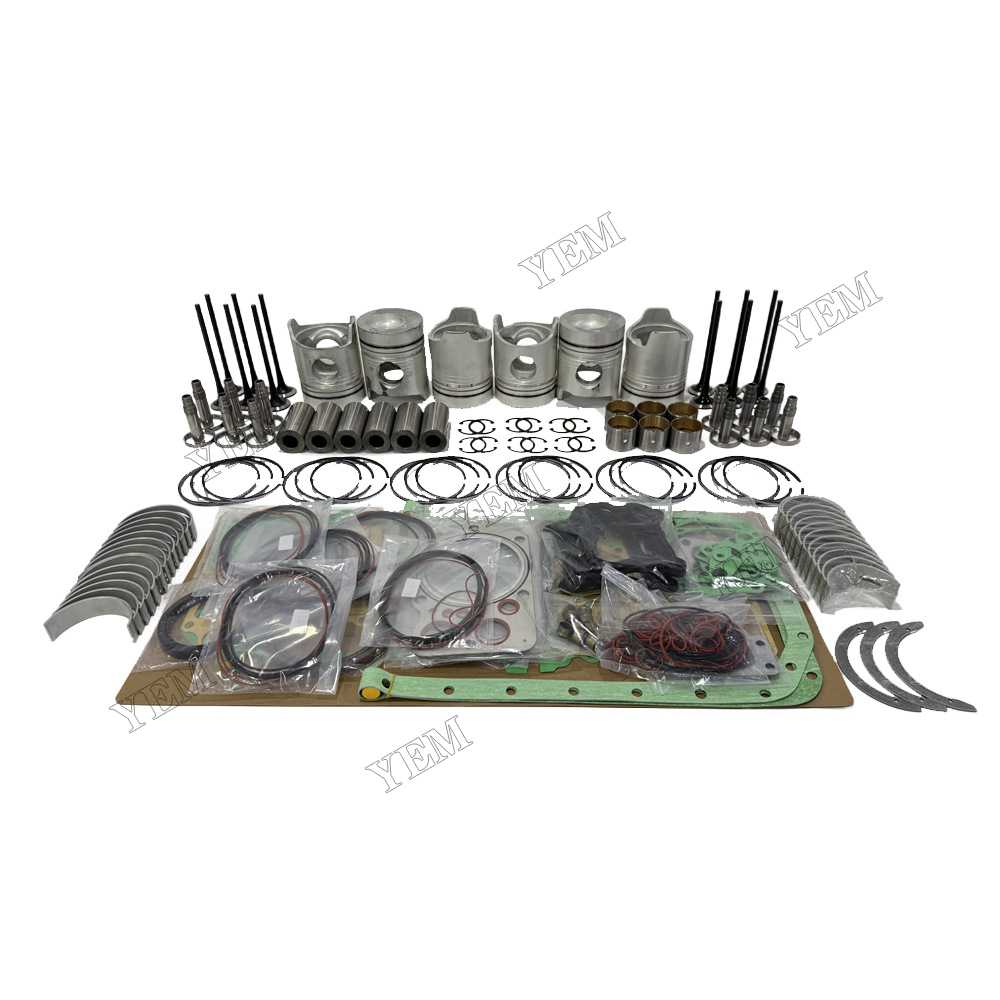 YEM Parts 6D20 Piston Kit With Gasket Set With Bearing Set With Valves for Mitsubishi 6D20 For Mitsubishi