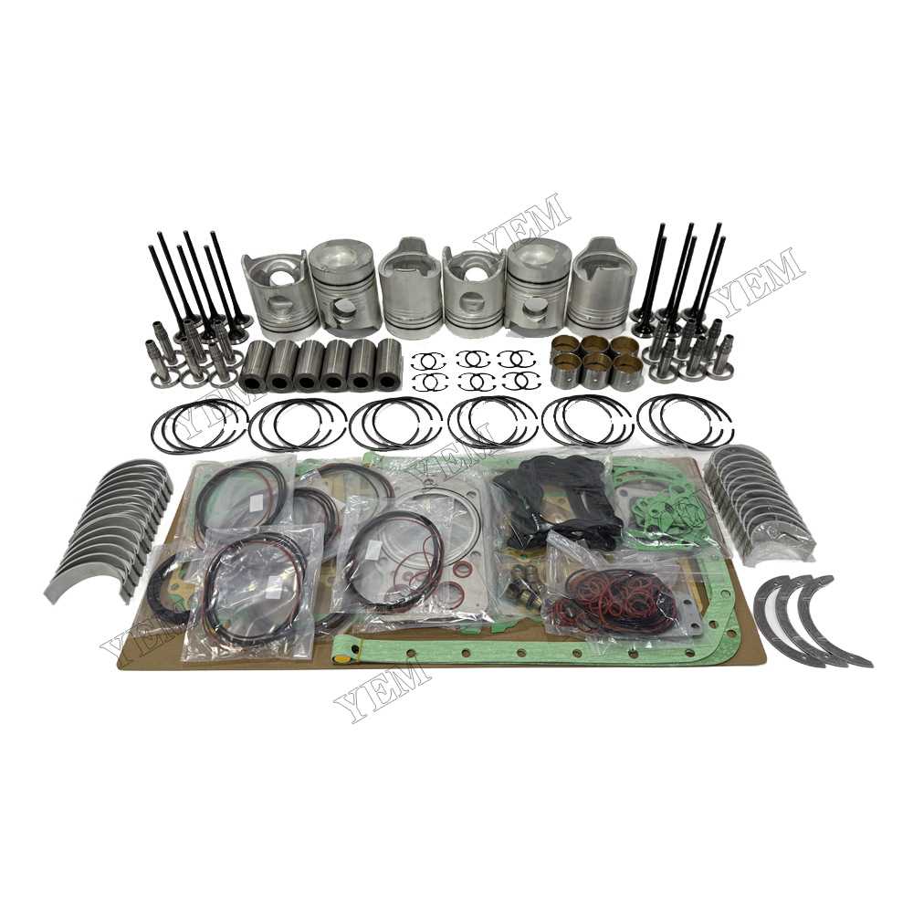 YEM Parts 6D20 Piston Kit With Gasket Set With Bearing Set With Valves for Mitsubishi 6D20 For Mitsubishi