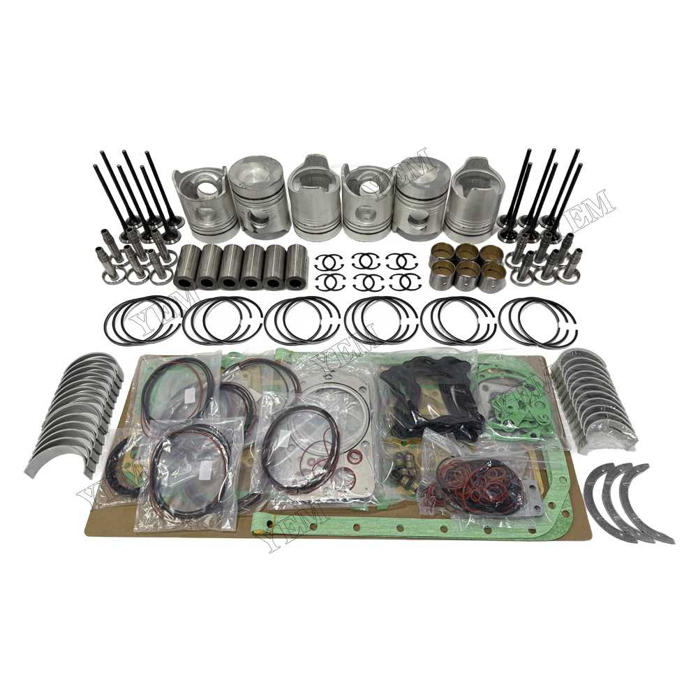 YEM Parts 6D20 Piston Kit With Gasket Set With Bearing Set With Valves for Mitsubishi 6D20 For Mitsubishi