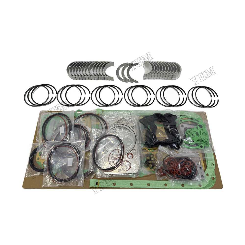 YEM Parts Piston Rings With Gasket Set With Bearing Set for Mitsubishi 6D20 Spare Parts